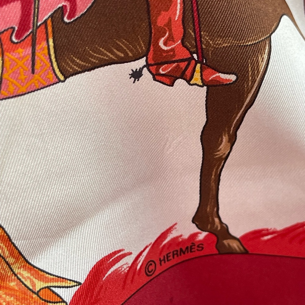COPY - Hermès Turqveries En L’Honneur De Mr Le T. Silk Scarf. - Picture 8 of 16